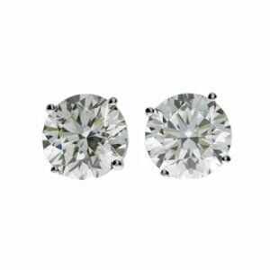 14K 0.50 Ct Lab Grown Diamond Stud Earrings